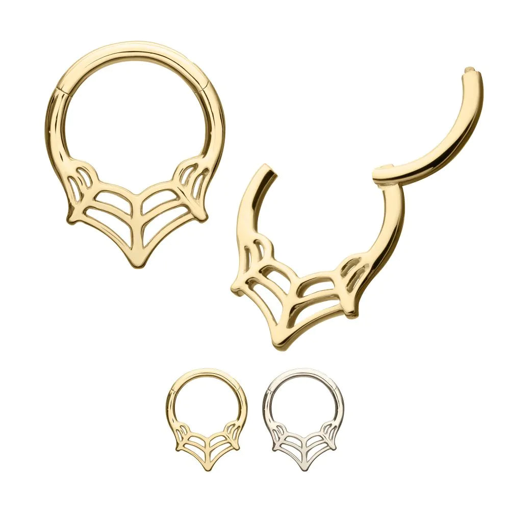 14k Gold Spiderweb Clicker