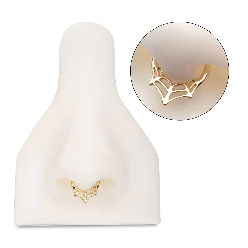 14k Gold Spiderweb Clicker