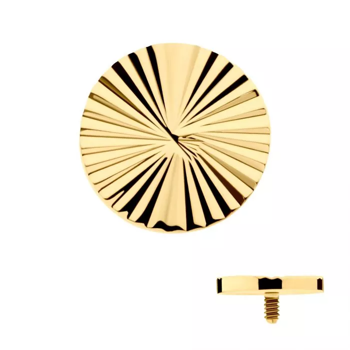 24k Gold Round Fan