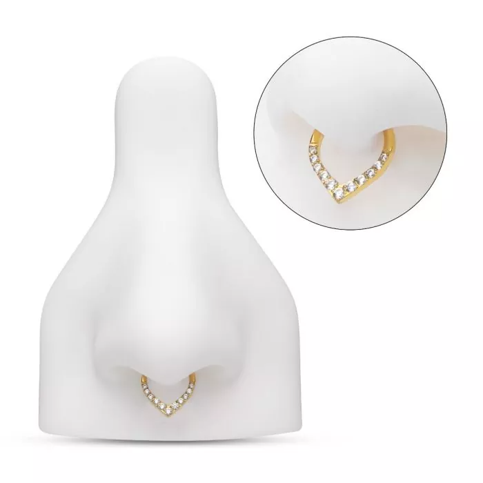 24k Gold Teardrop Swarovski® Clicker