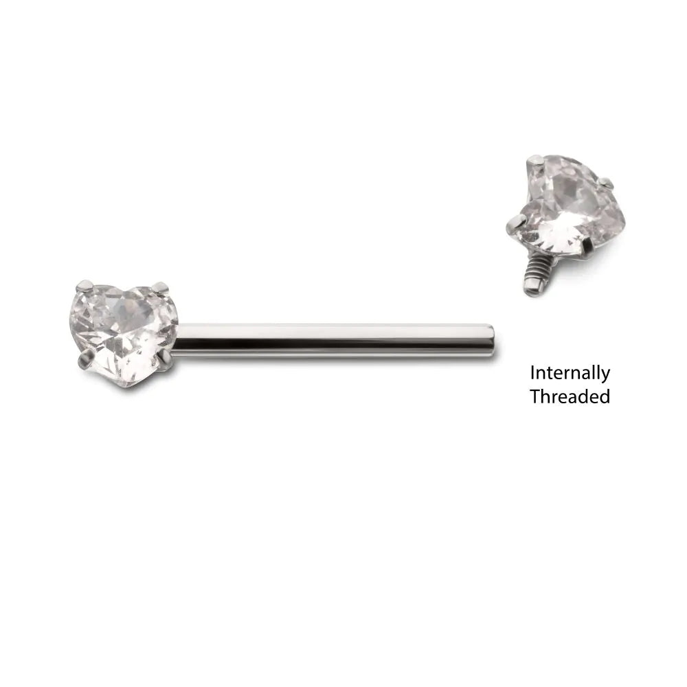 Heart Nipple Barbell