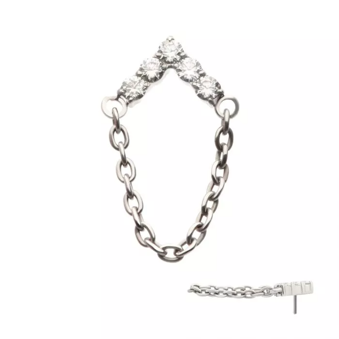 Swarovski® Chevron w/ Chain