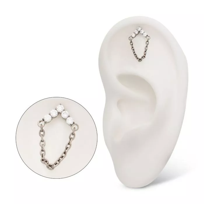 Swarovski® Chevron w/ Chain