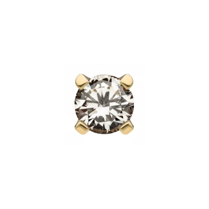 14k Gold Prong-Set Diamond