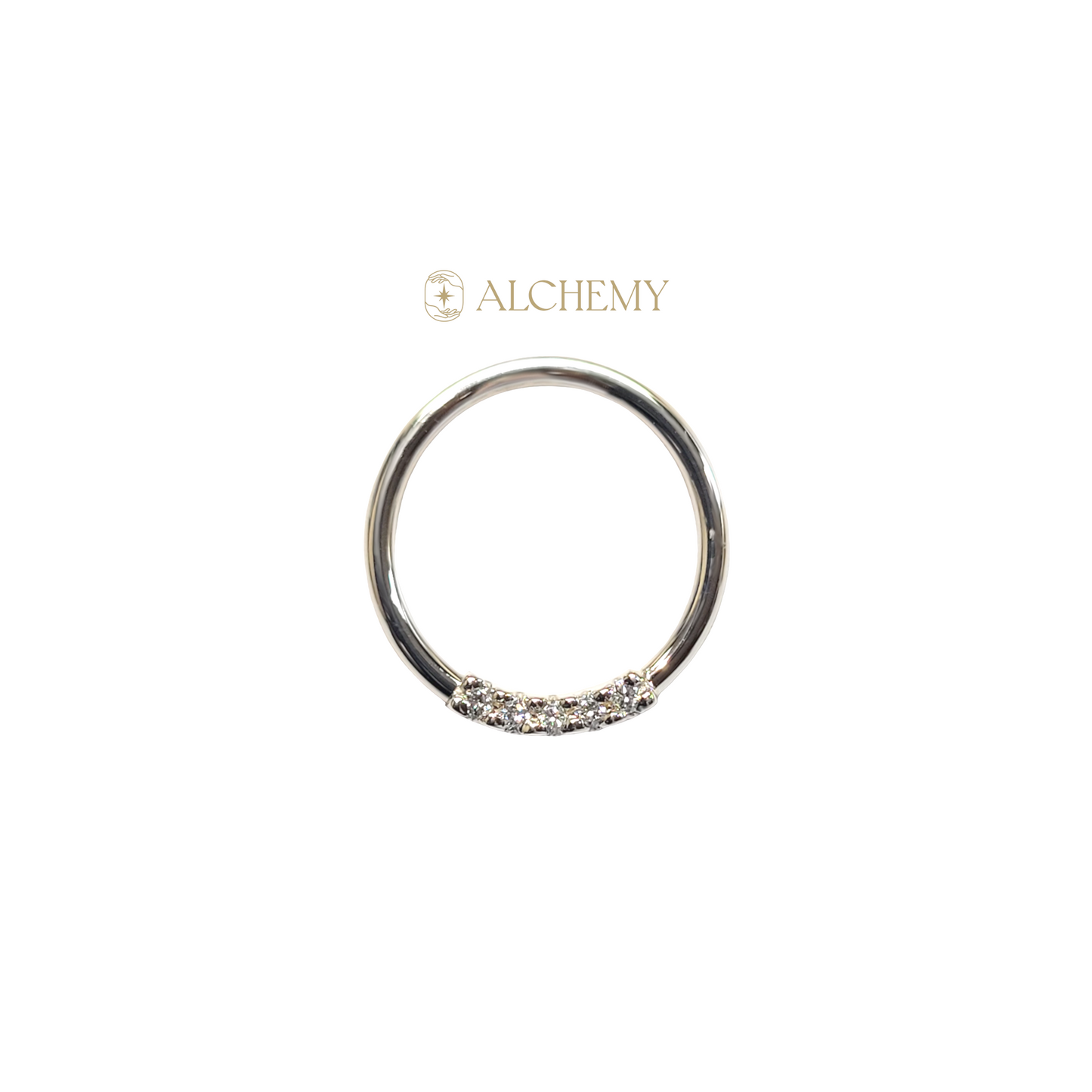 5-Gem Seam Ring