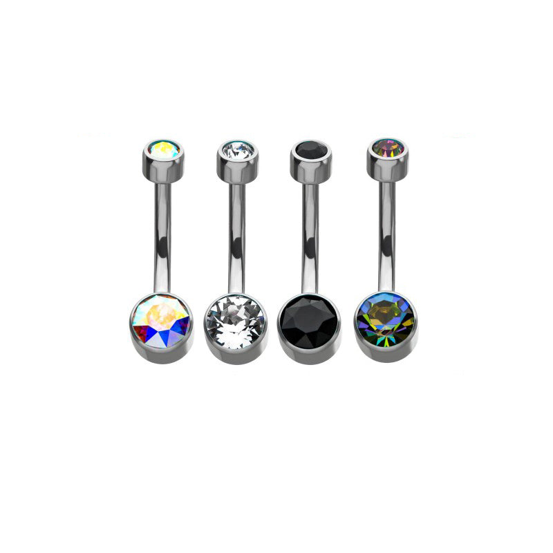 Bezel Navel Barbell
