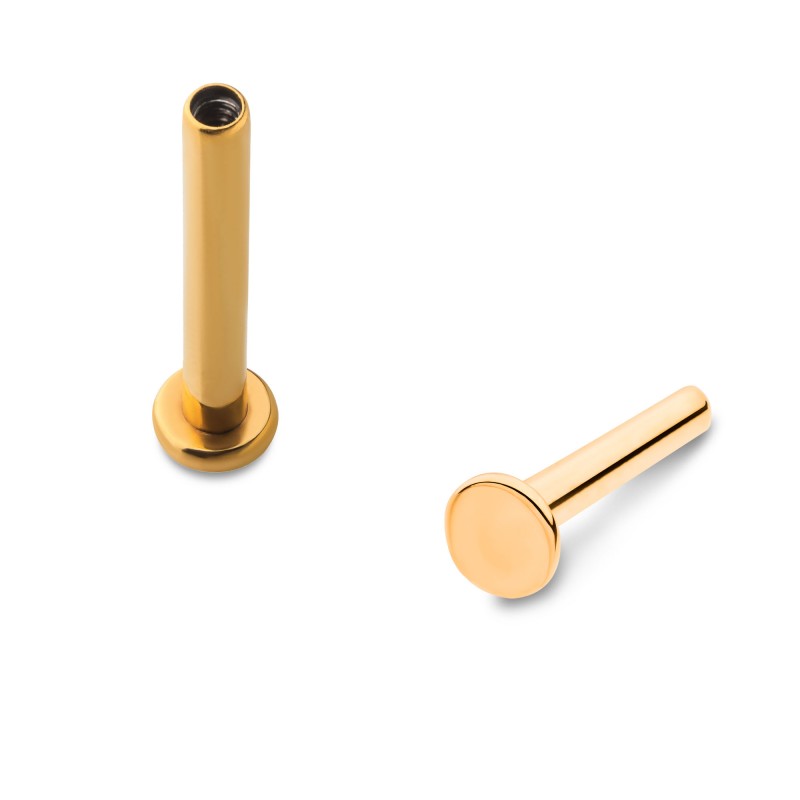 Internally Threaded 24k Gold Posts