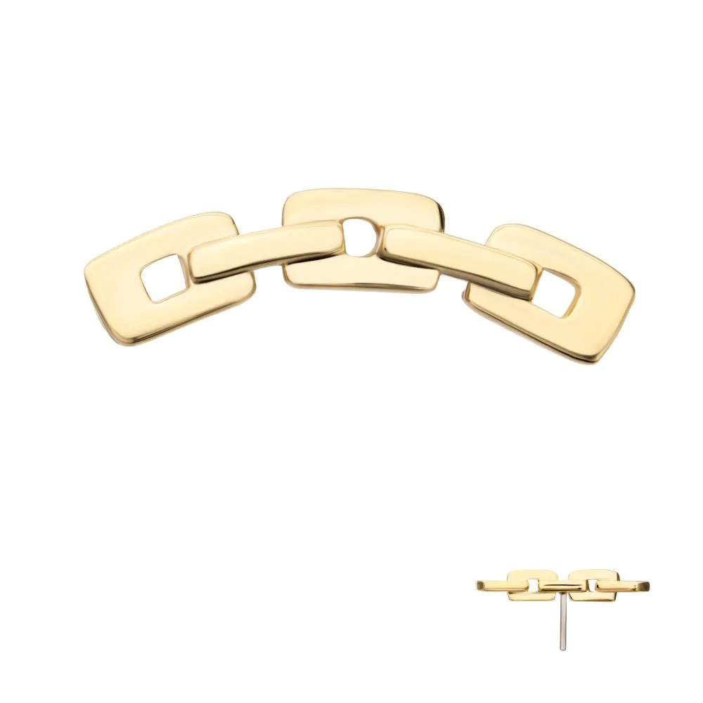 14k Gold Curved Chain – Perfect Image Studios