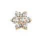 14k Gold & Diamond Flower