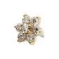 14k Gold & Diamond Flower